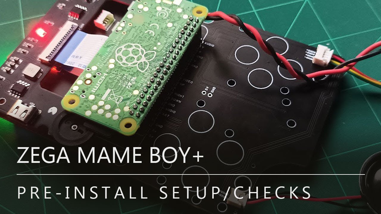 Zega Mame Boy / Gameboy Zero - Pre-install Setup and Checks - YouTube