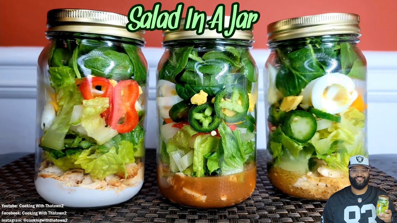 Game Day Food & Football | Salad In A Jar | Keto | Low Carb | Week 18 NFL | Cooking With Thatown2