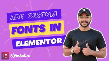 How to ADD Custom Fonts in Elementor Pro