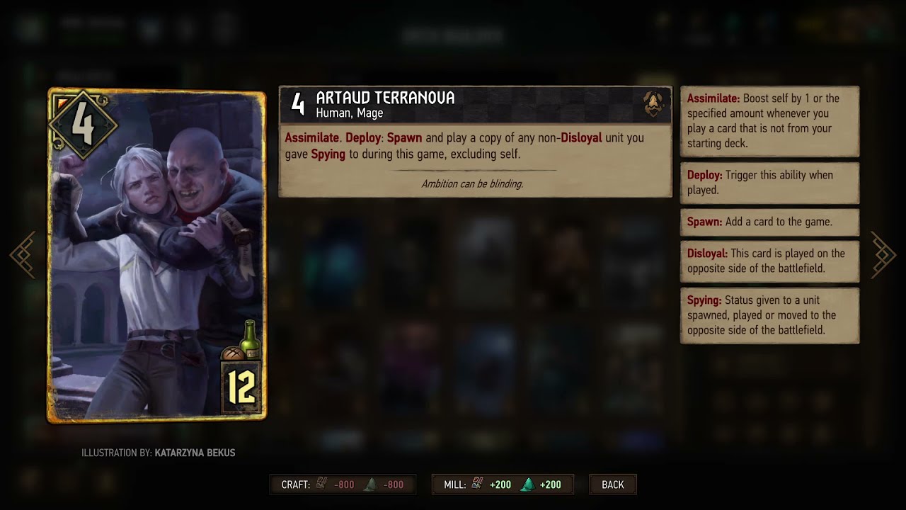 gwent card  New Update  All 26 animated Premium card Thanedd Coup #Gwent