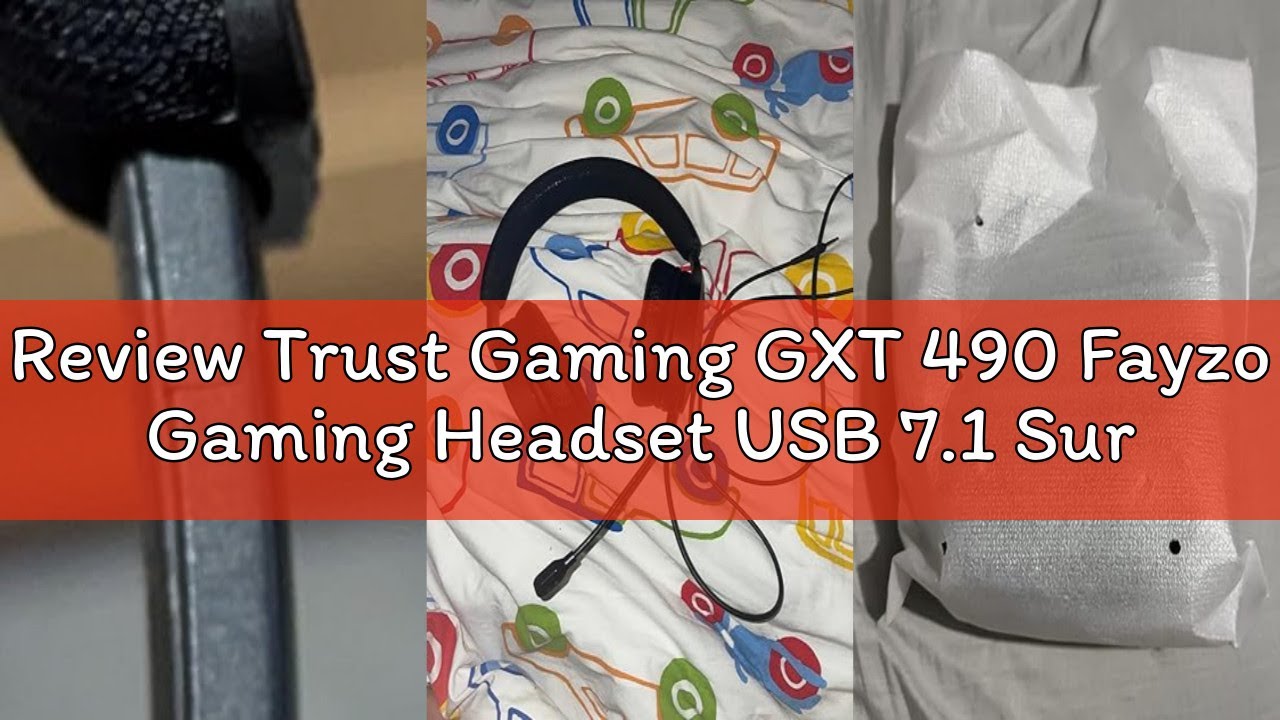 Review Trust Gaming GXT 490 Fayzo Gaming Headset USB 7.1 Surround Sound, 85% Gerecycled Plastic, 50m
