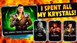 MK Mobile. Mk1 Shang Tsung Summon Pack Opening. I Spent All My Krystals On It! WORTH IT!
