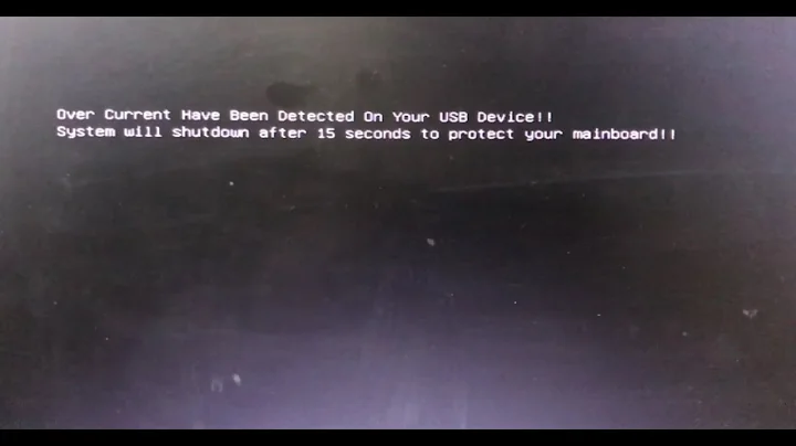 MSI Mboard usb device over current status detected will shutdown in 15 seconds Part1 - 天天要聞