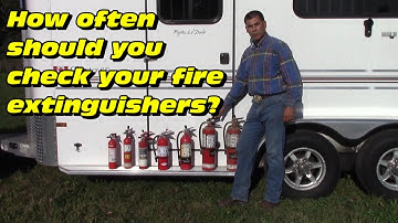 How often should you check your fire extinguishers?