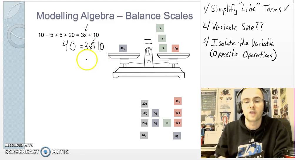 Modelling Algebra Using Balance Scales YouTube