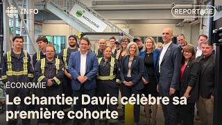 Une première cohorte d’élèves en construction navale au travail