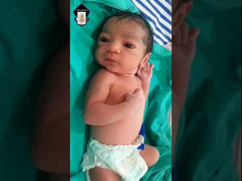 How Cute Impression Of A Newborn Baby Girl #newborn#baby#babygirl #shorts#viral#trending #shortvideo