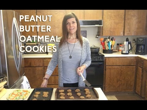 Easy Peanut Butter Oatmeal Cookies (vegan, gluten free, no sugar)