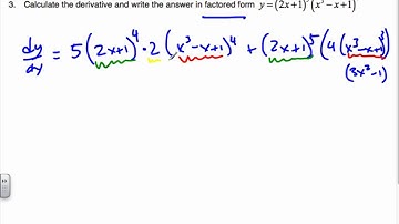 IB Math - Product Rule Notes