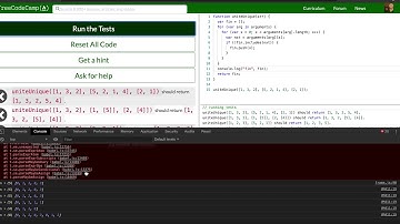 lets play Free Code Camp Intermediate Algorithm Scripting: Sorted Union