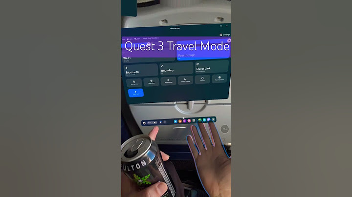 Quest 3 Travel Mode on Flight is AWESOME!