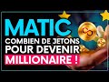 Devenir millionaire avec matic  combien fautil investir  