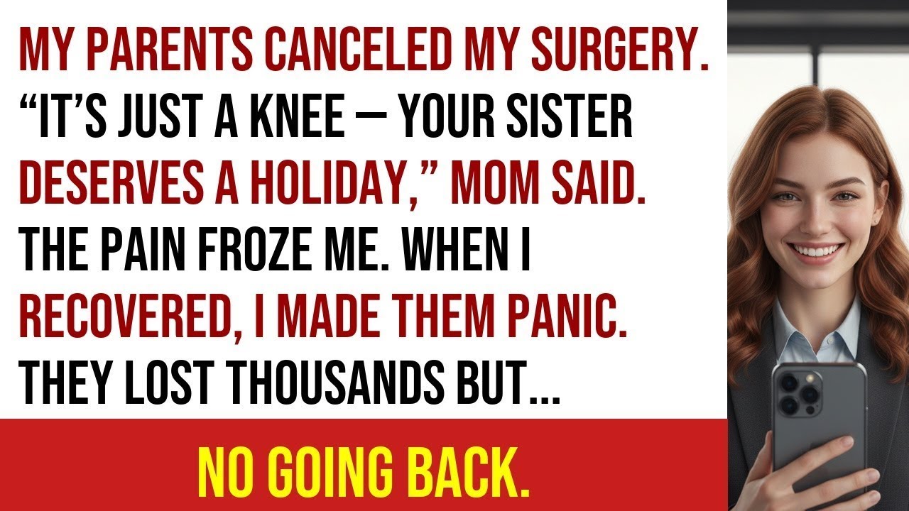 My Parents Said, ‘It’s Just A Knee—Your Sister Deserves A Holiday.’ So I Made Them Pay for It.