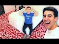 EPIC CUP PRANK ON BROTHER!! (10,000 CUPS)