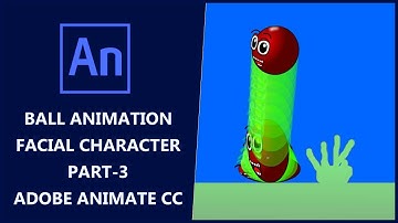 Bouncing Ball Character in Adobe Animate CC  in Hindi  part 3 | 2D Animation full Course