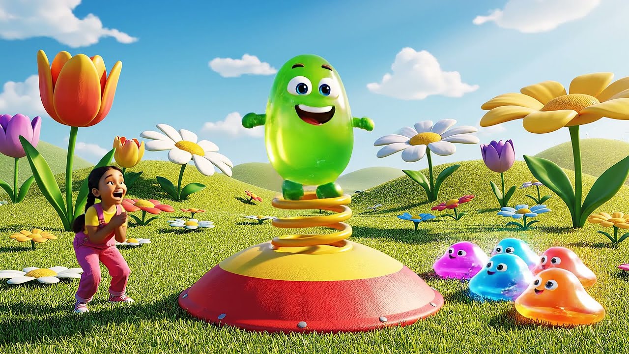 Fall Guys Jelly Runner Bounced Off a Springboard | Kids Songs & Nursery Rhymes