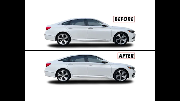 2018-2022 Honda Accord Chrome Delete Blackout Window Trim PreCut Vinyl Overlay Install - SlickMod