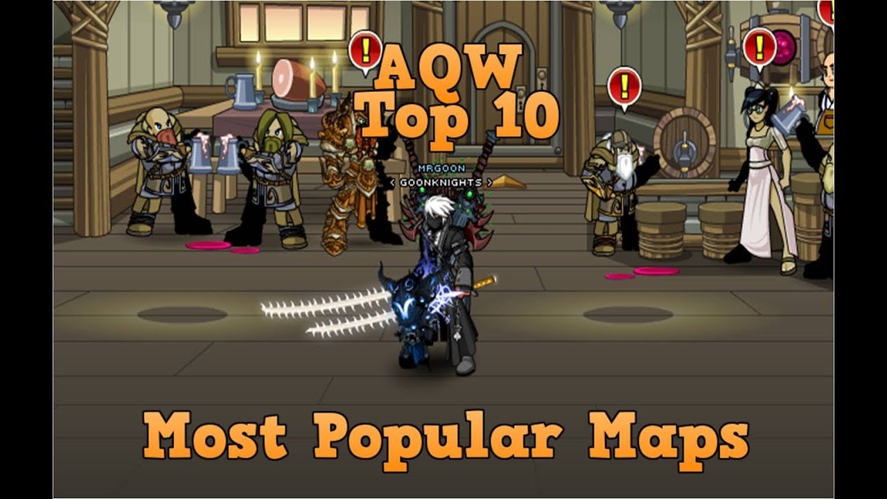 AQW Top 10 Most Popular Maps YouTube