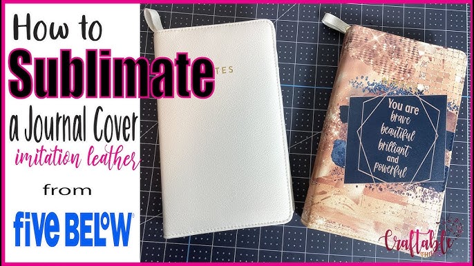 Sublimation leather notebook, full wrap sublimation ready leather note