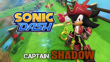 Sonic Dash - Captain Shadow Character Unlocked | Captain Shadow Gameplay | Eggman Boss Battle