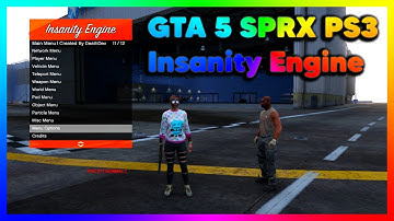 [GTA V/PS3] INSANE FREE SPRX MENU INSANITY ENGINE | GIVE PLAYER MINI MENU + CID SPOOF FEATURE