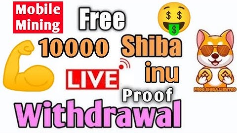 Shiba inu Mining Withdrawal Proof 🤑 || No investment No Refferal || Binance Withdrawal ||