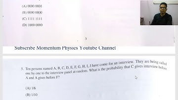 JEST 2020 Question Paper