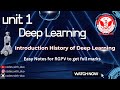 Deep Learning AL503(B) Unit 1 || AIML 5th Semester || RGPV || #rgpv #deeplearning #codes_with_duo