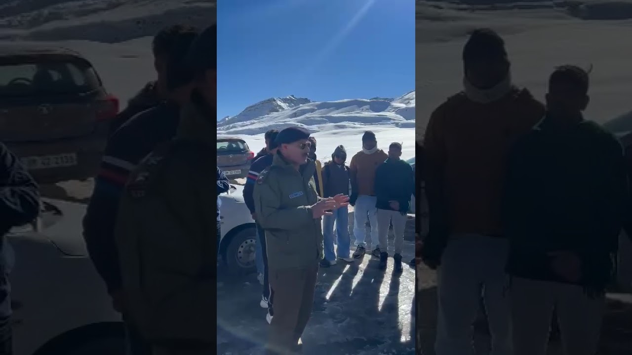 Millitary officer instructed to traveller not to stay long in Baralacha pass