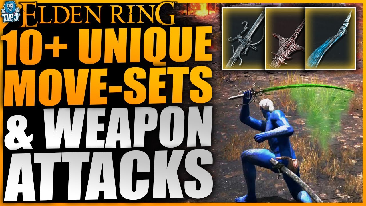 SECRET MOVESETS & HIDDEN ATTACKS Elden Ring 10+ Weapons With Unique