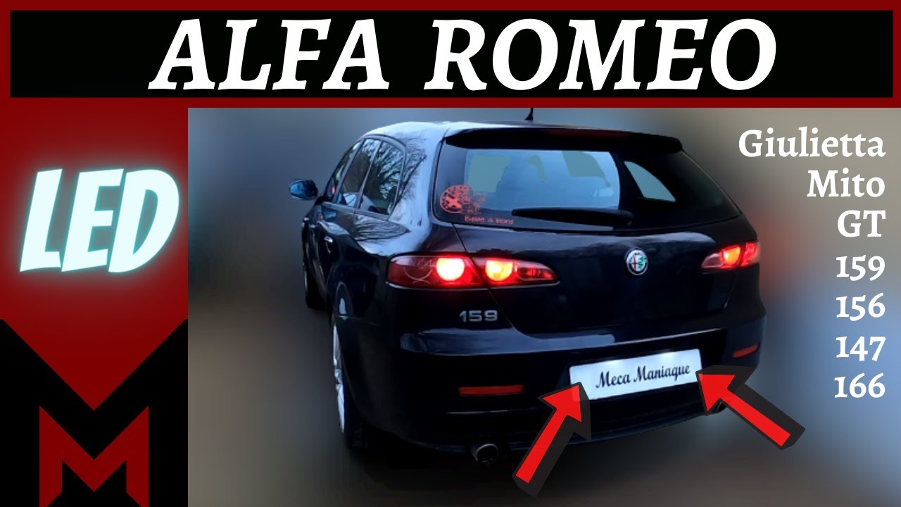2 ampoules à LED éclairage de plaque d'immatriculation pour Alfa Romeo Giulietta 