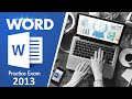 MOS Word 2013 Exam Practice Test