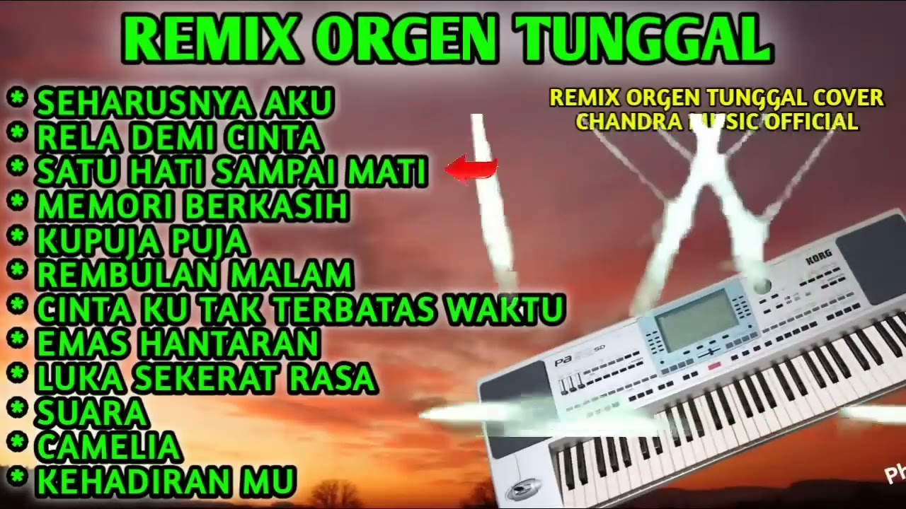 REMIX ORGEN TUNGGAL SEHARUSNYA AKU - RELA DEMI CINTA FULL ALBUM POPULER CHANDRA MUSIC