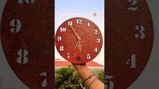 DIY Wall Clock from MDF 😍 | Easy Handmade Home Decor #shorts #theroshni #diy #art #craft #yt #reels