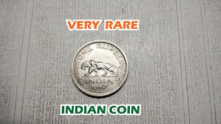 1 Rupee - George VI Indian Coin of 1947 #1rupee #rarecoins #vintagecoins #1947 #indianrupee #george6