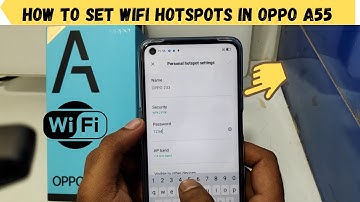 How to Set Wifi Hotspots in OPPO A55| How to share the internet with a Oppo A55 5G