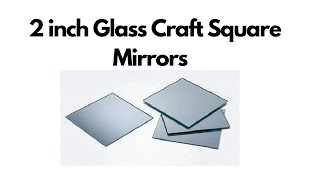 4 inch Glass Craft Square Mirrors 12 Piece Mosaic Mirror Tiles