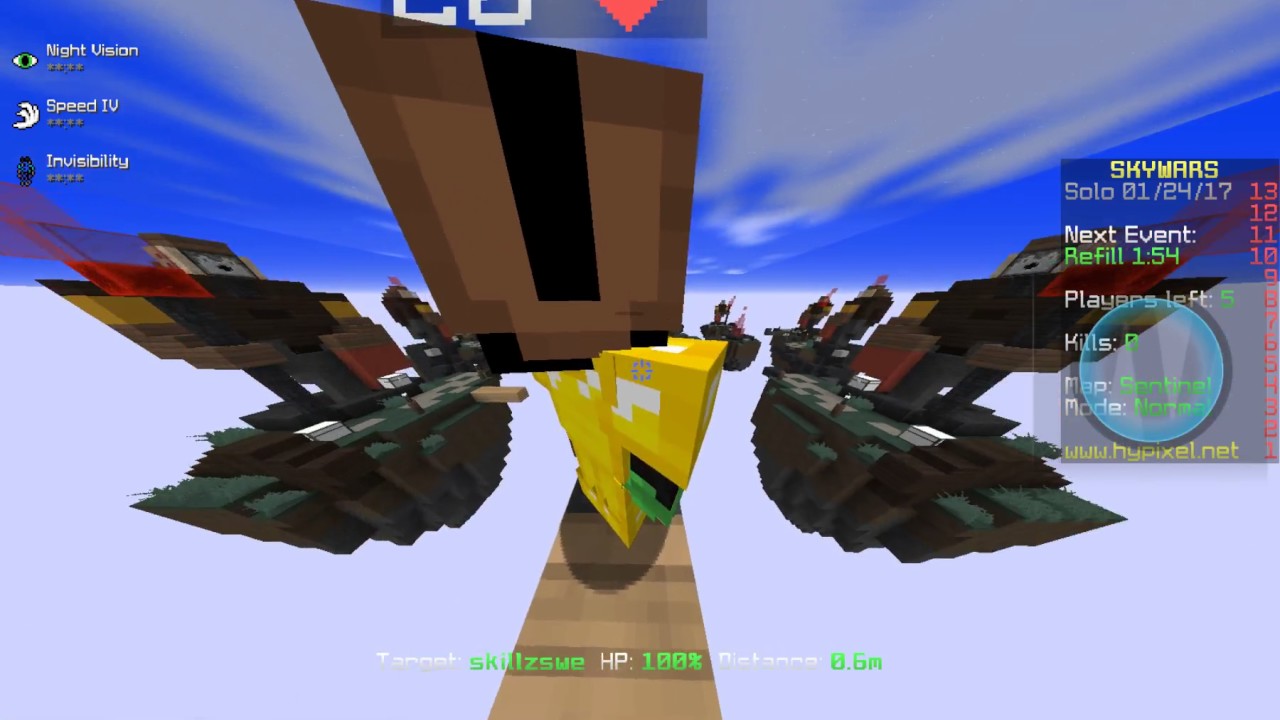 WE BUILD A WALL!!! skywars #5 - Donald Trump would be happy