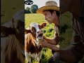 Baby Cow rescued From Crocodile