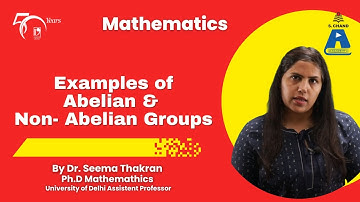 Definition and Examples of Groups and Examples of Abelian and Non- Abelian Groups | S Chand Academy