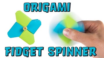 How To Make a Paper Fidget Spinner- EASY step by step Origami Fidget Spinner. Diy No Bearing