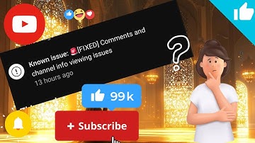 Known issue : 🚨[FIXED] Comments and Channel Info viewing issues | Yt Studio Update 2025