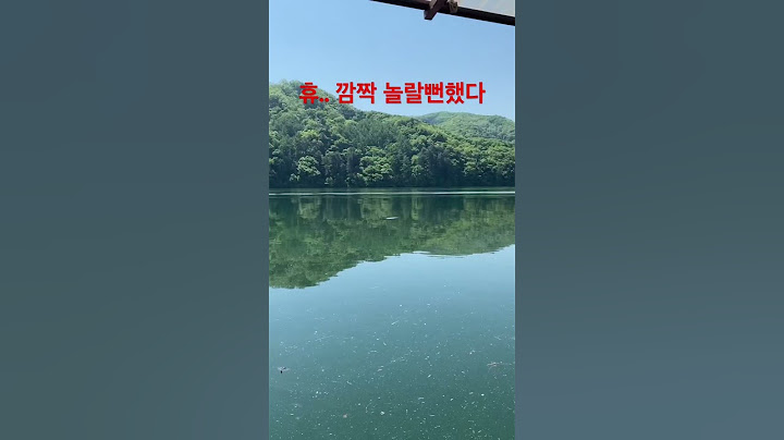 아침부터 119에 전화 할 뻔 했네..