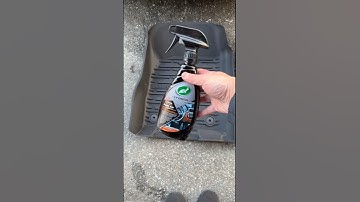 How To Make Rubber Mats Look New WITHOUT Being Slippery and Greasy #shorts #cardetailing #turtlewax