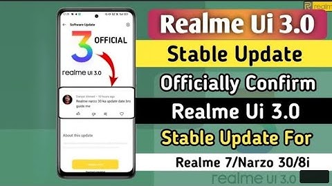 Realme Ui 3.0 Android 12 Stable Update Officially Confirm 🤩 | Realme Ui 3.0 Stable Update - Kab