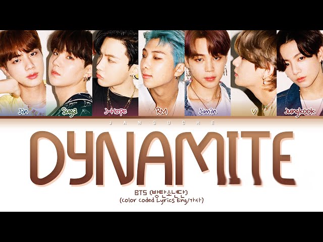 BTS (방탄소년단) - Dynamite (Color Coded Lyrics) class=