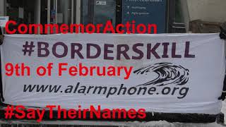 CommemorAction! - #SayTheirNames - Remember 9th february 2020 - Amsterdam Banners Action