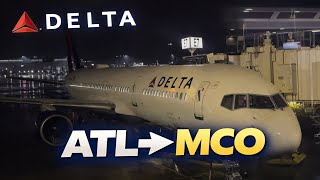 ATLANTA to ORLANDO | Flying Delta's 757-200 | FLIGHT REVIEW |