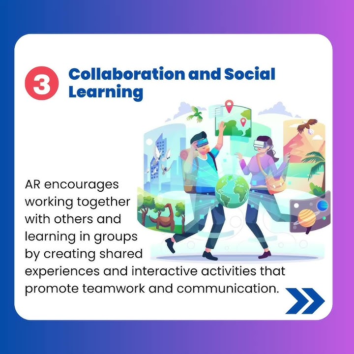 Boost memory and understanding 🤩📚  Discover the benefits of AR in education.