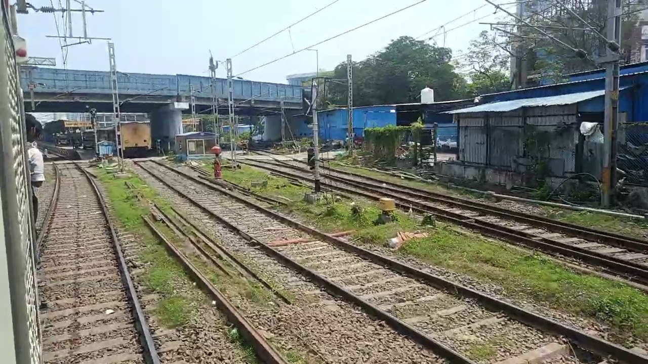 Arriving at Chennai Egmore in local train 